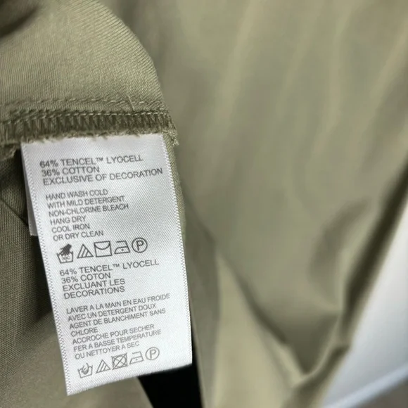 Tommy Bahama Dress XS Green Flutter Sleeve Knee Length Sage - Picture 12 of 14